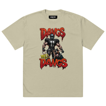 DAWGS Will Be DAWGS! Oversized faded t-shirt